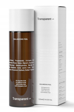 TRANSPARENT LAB BALANCING PEEL – tonik złuszczający z kwasem glikolowym 5 % - 120ml