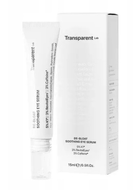 TRANSPARENT LAB DE-BLOAT SOOTHING EYE SERUM – kojące serum pod oczy z kofeiną - 15ml